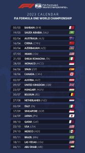 calendario actualizado fecha de la primera carrera de formula 1 2023