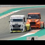 Emocionante carrera de camiones en el circuito de Cheste